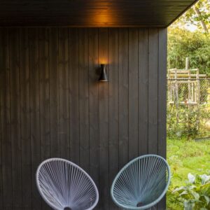 Lutec Brund Επιτοίχιο Φωτιστικό Εξωτερικού Χώρου 2xGu10 Μαύρο IP44 – 5206701012