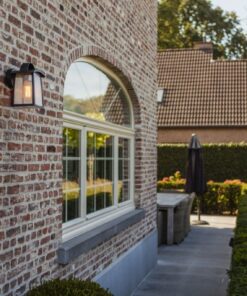 Lutec Kelsey Φωτιστικό Τοίχου Εξωτερικού Χώρου Medium Μαύρο E27 IP44 – 5273601012