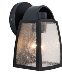 Lutec Kelsey Φωτιστικό Τοίχου Εξωτερικού Χώρου E27 Μαύρο IP44 – 5273701012