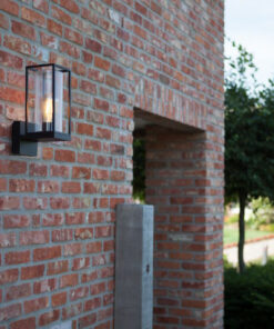 Lutec Flair Φωτιστικό Τοίχου Εξωτερικού Χώρου Μαύρο E27 IP44 – 5288801012