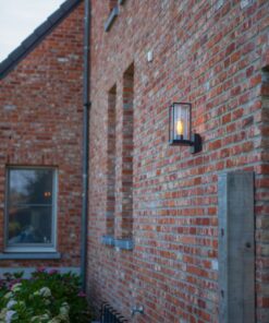 Lutec Flair Φωτιστικό Τοίχου Εξωτερικού Χώρου Μαύρο E27 IP44 – 5288801012