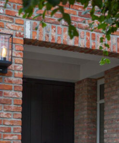 Lutec Flair Φωτιστικό Τοίχου Εξωτερικού Χώρου Με Ανιχνευτή Κίνησης Μαύρο E27 IP44 – 5288802012