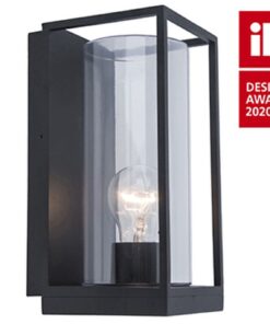 Lutec Flair Half Φωτιστικό Τοίχου Εξωτερικού Χώρου Μαύρο E27 IP44 – 5288803012