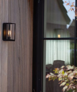 Lutec Flair Half Φωτιστικό Τοίχου Εξωτερικού Χώρου Μαύρο E27 IP44 – 5288803012