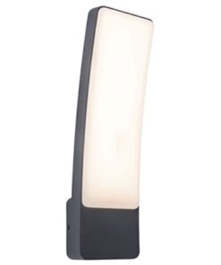 Lutec Kira Επιτοίχιο Φωτιστικό Εξωτερικού Χώρου Σκούρο Γκρι LED 1200lm 4000K IP44 – 5288902118