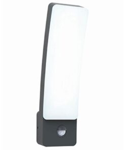 Lutec Kira Επιτοίχιο Φωτιστικό Εξωτερικού Χώρου Με Ανιχνευτή Κίνησης Σκούρο Γκρι Χρώμα 4000K LED 1200lm 4000K IP54 – 5288903118