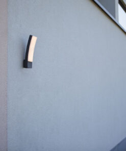 Lutec Kira Επιτοίχιο Φωτιστικό Εξωτερικού Χώρου Σκούρου Γκρι Χρώματος LED Dimmable 1200lm 2700-6500K ΙP54 – 5288909118