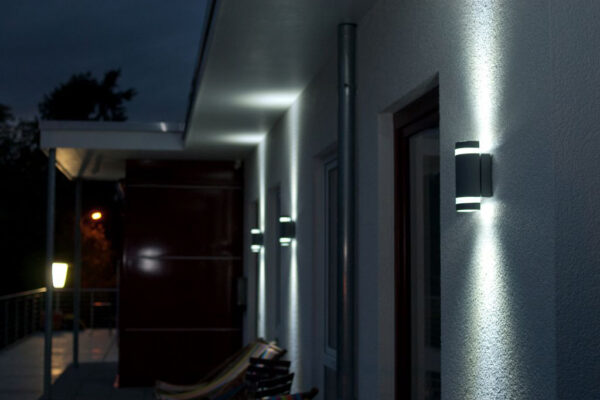Lutec Focus Εξωτερικού Χώρου Led Φωτιστικό Τοίχου Gu10 Μαύρο LED IP44 – 5604023012