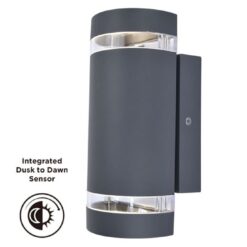 Lutec Focus Επιτοίχιο Φωτιστικό Εξωτερικού Χώρου 1xGu10 Σκούρο Γκρι IP44 – 5604023118