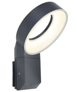 Lutec Meridian Small Φωτιστικό Τοίχου Εξωτερικού Χώρου Σκούρο Γκρι LED 800lm 3000K IP54 – 5616302118