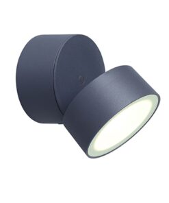 Lutec Trumpet Φωτιστικό Τοίχου Εξωτερικού Χώρου Σκούρο Γκρι LED 840lm 4000K IP54 – 5626001118