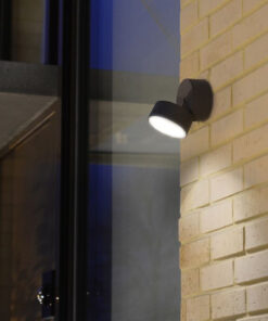 Lutec Trumpet Φωτιστικό Τοίχου Εξωτερικού Χώρου Σκούρο Γκρι LED 840lm 4000K IP54 – 5626001118