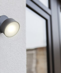 Lutec Trumpet Φωτιστικό Τοίχου Εξωτερικού Χώρου Σκούρο Γκρι LED 600lm 4000K IP54 – 5626101125