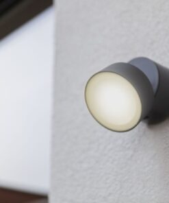 Lutec Trumpet Φωτιστικό Τοίχου Εξωτερικού Χώρου Σκούρο Γκρι LED 600lm 4000K IP54 – 5626101125