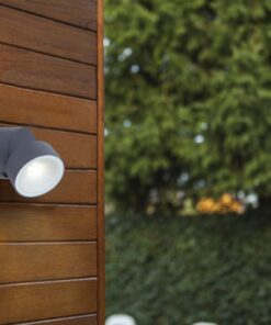 Lutec Trumpet Φωτιστικό Τοίχου Εξωτερικού Χώρου Σκούρο Γκρι LED 600lm 4000K IP54 – 5626101125