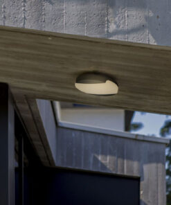 Lutec Sweep Φωτιστικό Οροφής Εξωτερικού Χώρου Ceiling Cct Σκούρο Γκρι LED 23.5W 1600lm 3000/4000K Step Dimmable IP54 – 6303401118