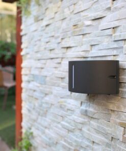 Lutec Bonn Φωτιστικό Τοίχου Εξωτερικού Χώρου Up&Down E27 Σκούρο Γκρι IP54 – 6330401118