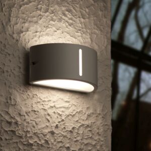 Lutec Bonn Φωτιστικό Τοίχου Εξωτερικού Χώρου Up&Down Inox E27 IP44 – 6330402001