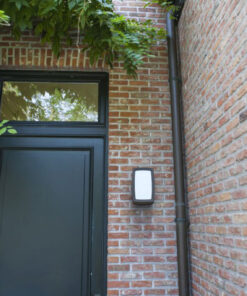 Lutec Seine Square Φωτιστικό Τοίχου Εξωτερικού Χώρου E27 Σκούρο Γκρι IP54 – 6338201118