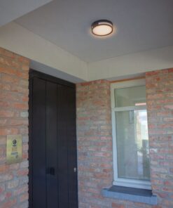 Lutec Rola Φωτιστικό Οροφής Εξωτερικού Χώρου Led Μαύρου Χρώματος LED 800lm 3000K IP54 – 6382201012