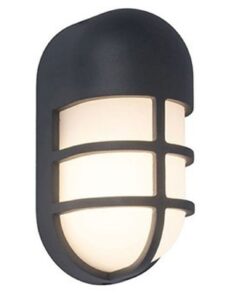 Lutec Bullo Επιτοίχιο Φωτιστικό Οροφής Εξωτερικού Χώρου Τοίχου Σκούρου Γκρι Χρώματος LED 700lm 3000K IP54 – 6383001118