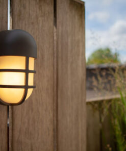 Lutec Bullo Επιτοίχιο Φωτιστικό Οροφής Εξωτερικού Χώρου Τοίχου Σκούρου Γκρι Χρώματος LED 700lm 3000K IP54 – 6383001118