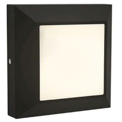 Lutec Helena Square Frame Εξωτερικού Χώρου Led Φωτιστικό Τοίχου/Recess Μαύρο LED 200 lm IP54 3000K – 6402105012
