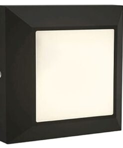 Lutec Helena Square Frame Εξωτερικού Χώρου Led Φωτιστικό Τοίχου/Recess Μαύρο LED 200 lm IP54 3000K – 6402105012
