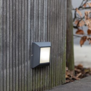 Lutec Helena Square Frame Εξωτερικού Χώρου Led Φωτιστικό Τοίχου/Recess   Μαύρο LED   200 lm IP54 3000K – 6402105012