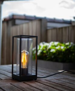 Lutec Flair Φορητό Φωτιστικό Εξωτερικού Χώρου Μαύρου Χρώματος 1xE27 IP44 – 6588801012