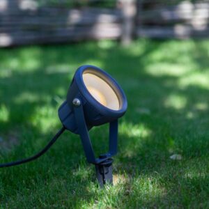 Lutec Mini Leto Φωτιστικό Κήπου Καρφί Led με απομακρυσμένη Λειτουργία Connect Σκούρο Γκρι Χρώμα LED 400lm 2700-6500K&RGB IP65 – 6602903424
