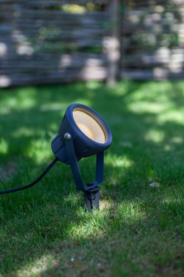 Lutec Mini Leto Φωτιστικό Κήπου Καρφί Led με απομακρυσμένη Λειτουργία Connect Σκούρο Γκρι Χρώμα LED 400lm 2700-6500K&RGB IP65 – 6602903424