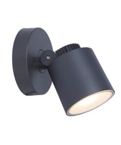 Lutec Explorer Προβολέας Τοίχου Εξωτερικού Χώρου Σκούρο Γκρι Χρώμα LED 380lm 3000K IP54 – 6609202118