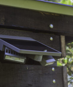 Lutec Tilly Επιτοίχιο Φωτιστικό Ηλιακό Με Ανιχνευτή Κίνησης Ασημί Χρώματος LED Dimmable 420lm 4000K IP44 – 6901201000