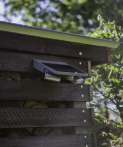 Lutec Tilly Επιτοίχιο Φωτιστικό Ηλιακό Με Ανιχνευτή Κίνησης Ασημί Χρώματος LED Dimmable 420lm 4000K IP44 – 6901201000