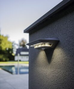 Lutec Ghost Επιτοίχιο Ηλιακό Φωτιστικό Με Ανιχνευτή Κίνησης Ασημί Χρώματος LED Dimmable 260lm 4000K IP44 – 6901401337