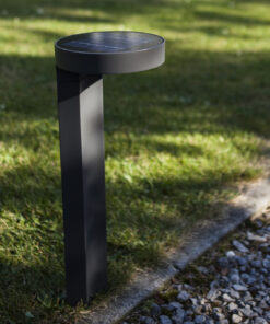 Lutec Diso Ηλιακή Κολώνα Κήπου Σκούρο Γκρι Χρώμα LED Dimmable 200lm 4000K IP44 – 6906703335