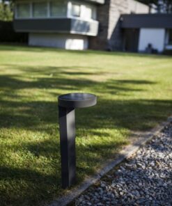 Lutec Diso Ηλιακή Κολώνα Κήπου Σκούρο Γκρι Χρώμα LED Dimmable 200lm 4000K IP44 – 6906703335