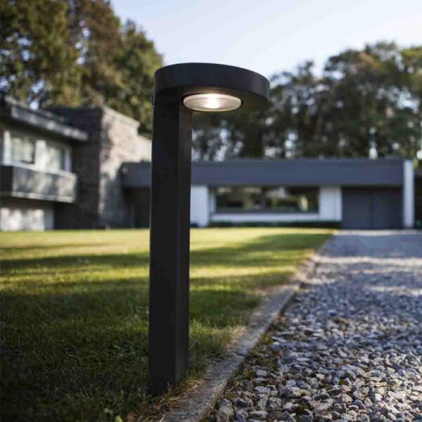 Lutec Diso Ηλιακή Κολώνα Κήπου Σκούρο Γκρι Χρώμα LED Dimmable 200lm 4000K IP44 – 6906703335