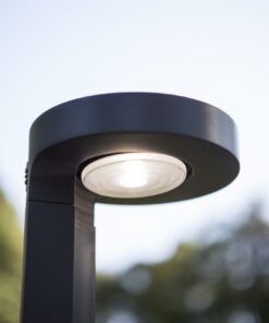 Lutec Diso Ηλιακή Κολώνα Κήπου Σκούρο Γκρι Χρώμα LED Dimmable 200lm 4000K IP44 – 6906703335