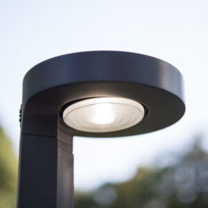 Lutec Diso Ηλιακή Κολώνα Κήπου Σκούρο Γκρι Χρώμα LED Dimmable 200lm 4000K IP44 – 6906703335
