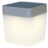 Lutec Table Φορητό Επιτραπέζιο Φωτιστικό Cube Ηλιακό Ασημί Χρώματος LED Dimmable 100lm 3000K Dimmable IP44 – 6908001337