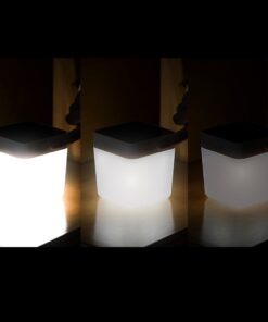 Lutec Table Φορητό Επιτραπέζιο Φωτιστικό Cube Ηλιακό Ασημί Χρώματος LED Dimmable 100lm 3000K Dimmable IP44 – 6908001337
