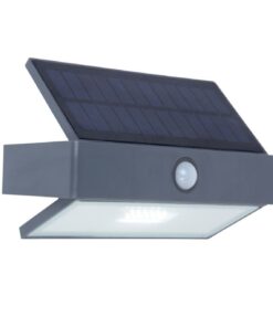 Lutec Arrow Επιτοίχιο Ηλιακό Με Ανιχνευτή Κίνησης Σκούρο Γκρι LED 180lm 5000K IP44 – 6910601335