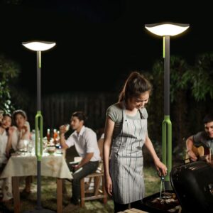 Lutec Poppy Ηλιακό Φωτιστικό Δαπέδου Φορητό Με Bluetooth Με ανιχνευτή κίνησης Σκούρο Γκρι Χρώμα LED 500lm 3000K IP54 – 6910802335