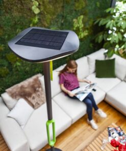 Lutec Poppy Ηλιακό Φωτιστικό Δαπέδου Φορητό Με Bluetooth Με ανιχνευτή κίνησης Σκούρο Γκρι Χρώμα LED 500lm 3000K IP54 – 6910802335