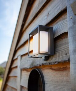 Lutec Curtis Επιτοίχιο Ηλιακό Φωτιστικό Led Τοίχου Σκούρο Γκρι Χρώμα LED 300lm 3000K IP54 – 6934601118