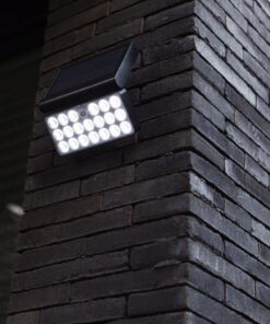 Lutec Tuda Ηλιακό Φωτιστικό Τοίχου Με Ανιχνευτή Κίνησης Μαύρου Χρώματος με απομακρυσμένη λειτουργία Connect LED Dimmable 1000lm 2700K-6500K IP44 – 6935501330