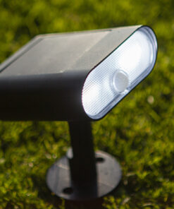 Lutec Ginbo Ηλιακό Φωτιστικό Σποτ Κήπου Led Με Ανιχνευτή Κίνησης Μαύρου Χρώματος Connect LED Dimmable 600lm 2700K-6500K RGB ΙP44 – 6938405330