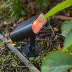 Lutec Ginbo Ηλιακό Φωτιστικό Σποτ Κήπου Led Με Ανιχνευτή Κίνησης Μαύρου Χρώματος Connect LED Dimmable 600lm 2700K-6500K RGB ΙP44 – 6938405330